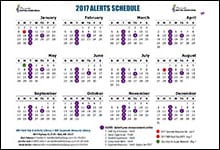 2017 Alert Schedule Horizontal